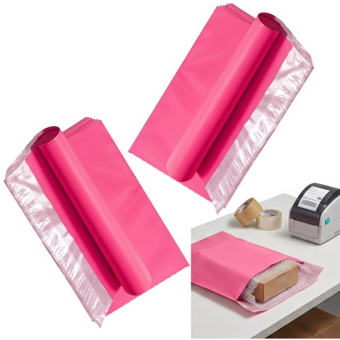 Foliopaki Kurierskie Różowe C4 240x320mm - 100 szt.