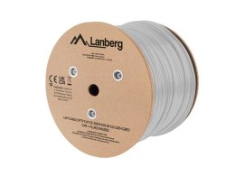 Kabel LAN SFTP Lanberg Kat.5E 305M Drut CU LSZH CPR+ Fluke Passed szary
