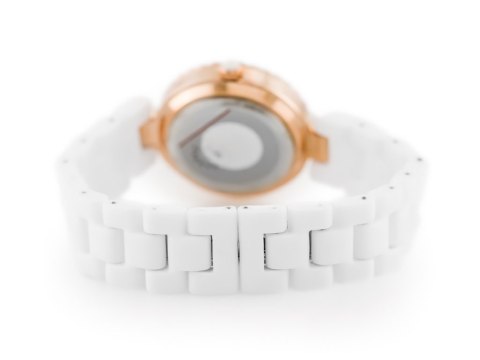 ZEGAREK DAMSKI LONGBO - white/gold (zx610a)
