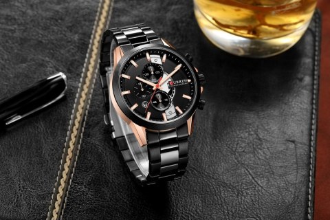 ZEGAREK MĘSKI CURREN 8325 (zc021b) - CHRONOGRAF