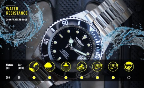 ZEGAREK MĘSKI INVICTA DIVER PROFESSIONAL 30094 - AUTOMAT WR200, koperta 42mm (zv004d)