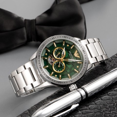 ZEGAREK MĘSKI EMPORIO ARMANI AR60053 - MARIO MECCANICO - AUTOMAT (zi056b)