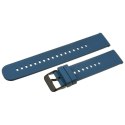 Pasek gumowy do zegarka U27 - granatowy/czarny - 20mm