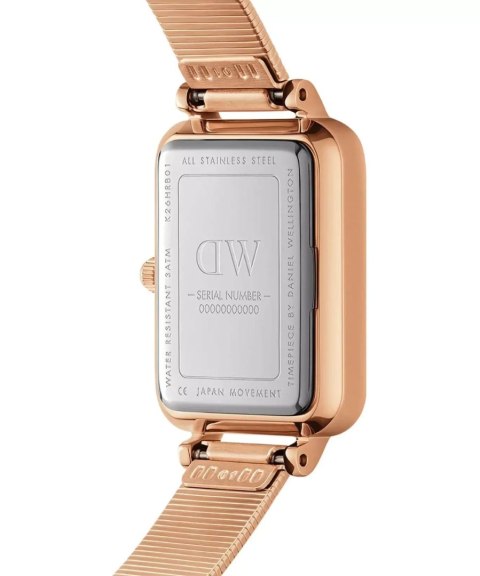 ZEGAREK DAMSKI DANIEL WELLINGTON Quadro Lumine Pressed Piano 20mm DW00100578 + BOX (zw519b)