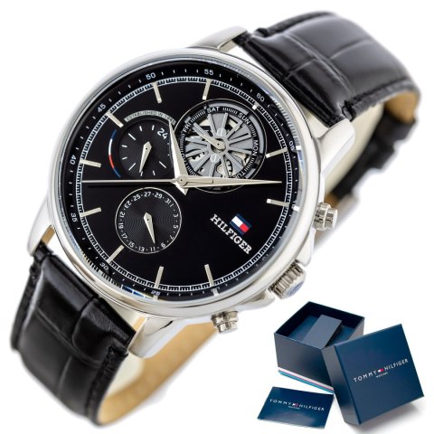 ZEGAREK MĘSKI TOMMY HILFIGER 1710605 Steward Open Heart + BOX