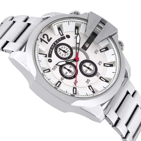 ZEGAREK MĘSKI PERFECT M513CH-01 - CHRONOGRAF (zp387b) + BOX