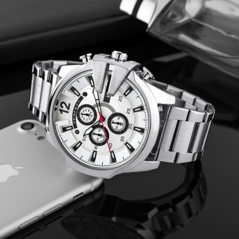 ZEGAREK MĘSKI PERFECT M513CH-01 - CHRONOGRAF (zp387b) + BOX