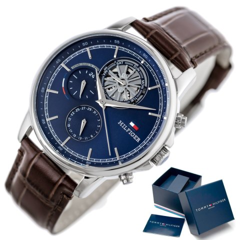 ZEGAREK MĘSKI TOMMY HILFIGER 1710629 Steward Open Heart + BOX