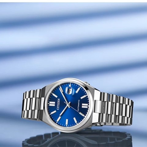 ZEGAREK MĘSKI CITIZEN Tsuyosa NJ0150-81L - AUTOMAT SZAFIR