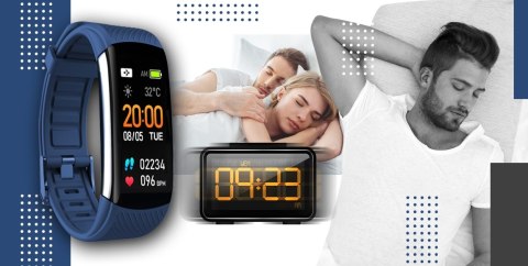 Smartwatch GIEWONT Czarno Granatowy 2 Paski GW200-6