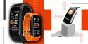 Smartwatch GIEWONT Czarno Pomarańczowy 2 Paski GW200-9
