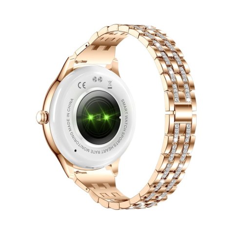 Smartwatch Damski VELTORI VT350-1 Bransoleta Różowe Złoto