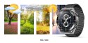 Smartwatch VELTORI VT100-1 + Czarny Pasek Silikonowy + Czarny Eko Skóra