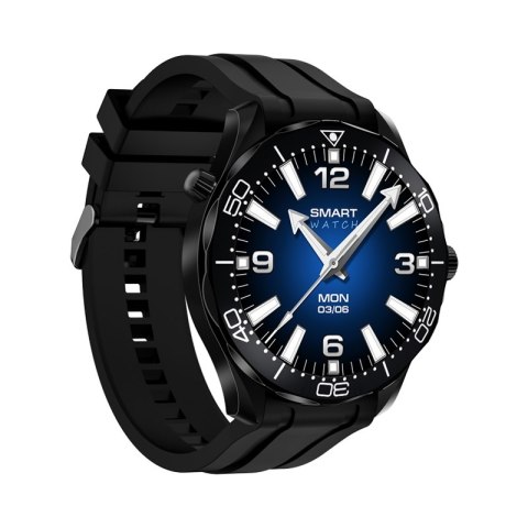 Smartwatch VELTORI VT150-1 Czarny Pasek Silikonowy + Czarna Bransoleta