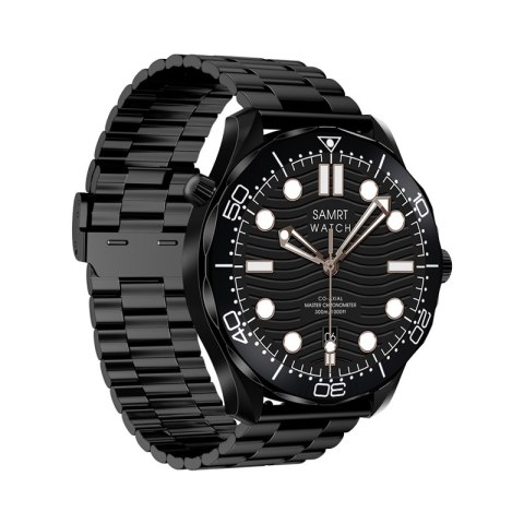 Smartwatch VELTORI VT150-1 Czarny Pasek Silikonowy + Czarna Bransoleta