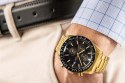 Zegarek Męski Giewont Chronograph Sapphire Złoto Czarny GW8720-B4