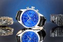 Zegarek Męski Giewont Chronograph Sapphire Srebrno Niebieski GW7650-A3