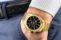 Zegarek Męski Giewont Chronograph Sapphire Złoto Czarny GW9580-B4