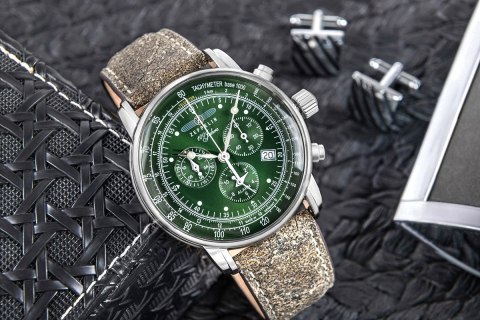 Zegarek Męski ZEPPELIN 100 Jahre Chronograph 8680-4 + BOX