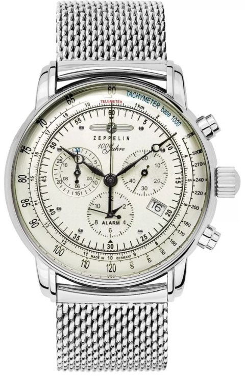 Zegarek Męski ZEPPELIN 100 Jahre Chronograph 8680M-3 + BOX