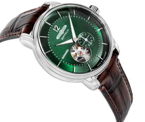 Zegarek Męski ZEPPELIN LZ120 Open Heart Automatic 8166-4 + BOX