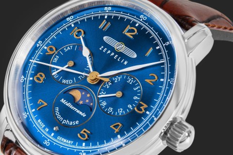 Zegarek Męski ZEPPELIN Mediterranee Moonphase 9636-3 + BOX