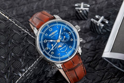 Zegarek Męski ZEPPELIN Mediterranee Moonphase 9636-3 + BOX