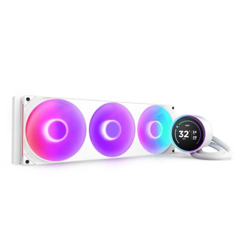 Chłodzenie wodne NZXT Kraken Elite 420 RGB LCD białe