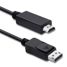 Kabel Qoltec DisplayPort v1.2 męski | HDMI męski | 5K| 3m