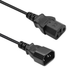 Kabel zasilający Qoltec IEC C13/C14 | 3x1.5mm2 | 1.8m