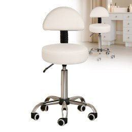 Taboret kosmetyczny RING z oparciem