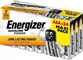 BATERIE ENERGIZER ALKALINE POWER AAA LR03 24 SZTUKI NEW MAXI PACK