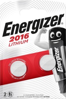 BATERIE ENERGIZER SPECJALISTYCZNA LITHIUM CR2016 2 SZTUKI 3V