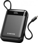 Canyon OnPower 204 20000 mah z kablem USB-C i Lightning czarny
