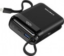 Canyon OnPower 204 20000 mah z kablem USB-C i Lightning czarny