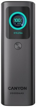 Canyon OnPower 265 20000 mAh 165W aluminium z kablem USB-C grafitowy
