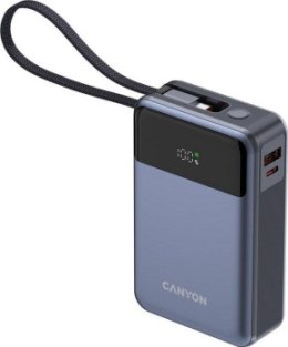 Canyon OnPower 600 z wbudowanym kablem 20000 mAh PD65W grafitowy