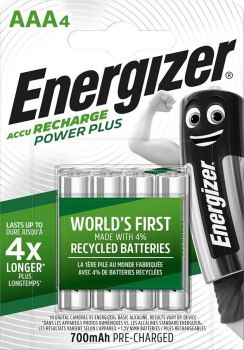 ENERGIZER BATERIE AKUMULATOROWE DO PONOWNEGO NAŁADOWANIA POWER PLUS AAA HR3/4 700mAh