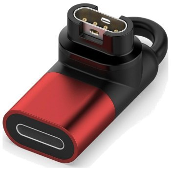 Beline Adapter Lightning do ładowania zegarków Garmin czerwony