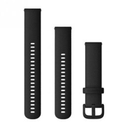 Garmin Pasek silikonowy na nadgarstek Quick Release 20 (czarny / czarna sprzączka)