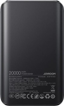 Joyroom JR-QP192 Star Series Mini 20000 mAh 22.5W z wyświetlaczem cyfrowym czarny
