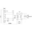 Uchwyt - MACLEAN UCHWYT DO TELEWIZORA LUB MONITORA MAX. VESA 100X100 13-32 30KG CZARNY MC-417