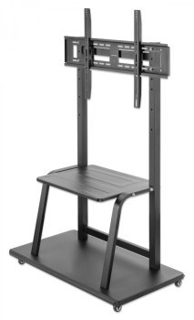 Uchwyt - Manhattan 462334 Mobilny stojak do telewizora LED/LCD/tablicy interaktywnej, 37-100'', 150kg, z półką