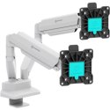 Uchwyt - ONKRON G160 Uchwyt biurkowy do dwóch monitorów 13 - 32 czarno-biały