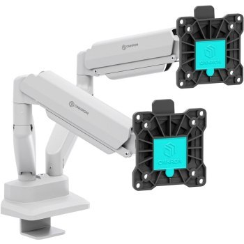 Uchwyt - ONKRON G160 Uchwyt biurkowy do dwóch monitorów 13 - 32 czarno-biały