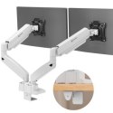 Uchwyt - ONKRON G160 Uchwyt biurkowy do dwóch monitorów 13 - 32 czarno-biały