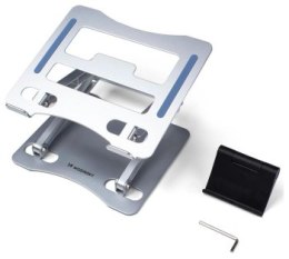 Uchwyt - Wozinsky podstawka pod laptopa srebrna + podstawka na telefon
