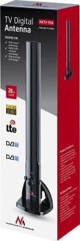 Antena - Maclean TV DVB-T/T2 H.265 HEVC tubowa filtr LTE MCTV-930 czarna