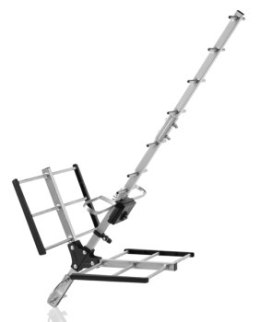 Antena zewnętrzna DVBT/T2 SV9354 (filtr 5G) One For All, do 50km, pasywna, czarna, Yagi TV Antenna