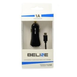 Beline Ład. sam. 1xUSB + microUSB 1A czarna/black